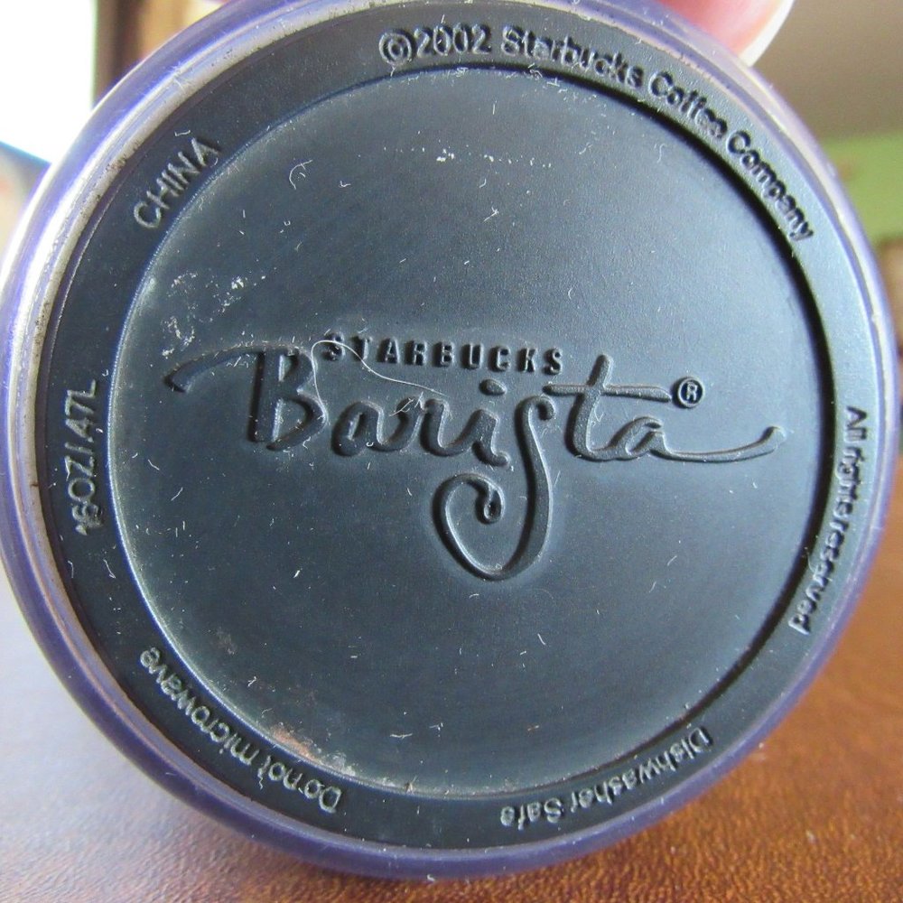 2002 Starbucks Barista Travel Tumbler Mug Cup 16 oz - Picture 5 of 7
